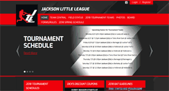 Desktop Screenshot of jacksonlittleleague.com