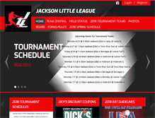Tablet Screenshot of jacksonlittleleague.com